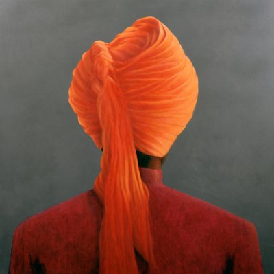 Orange Turban by Lincoln Seligman